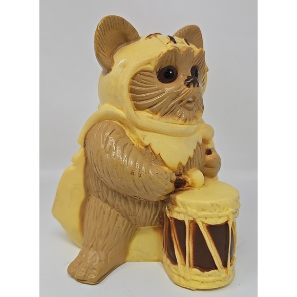 Vintage 1983 Star Wars Wicket Vinyl Piggy Bank Original Stopper Rare U112 - Picture 6 of 11
